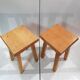 Duo de tabourets de fabrication artisanale 1970