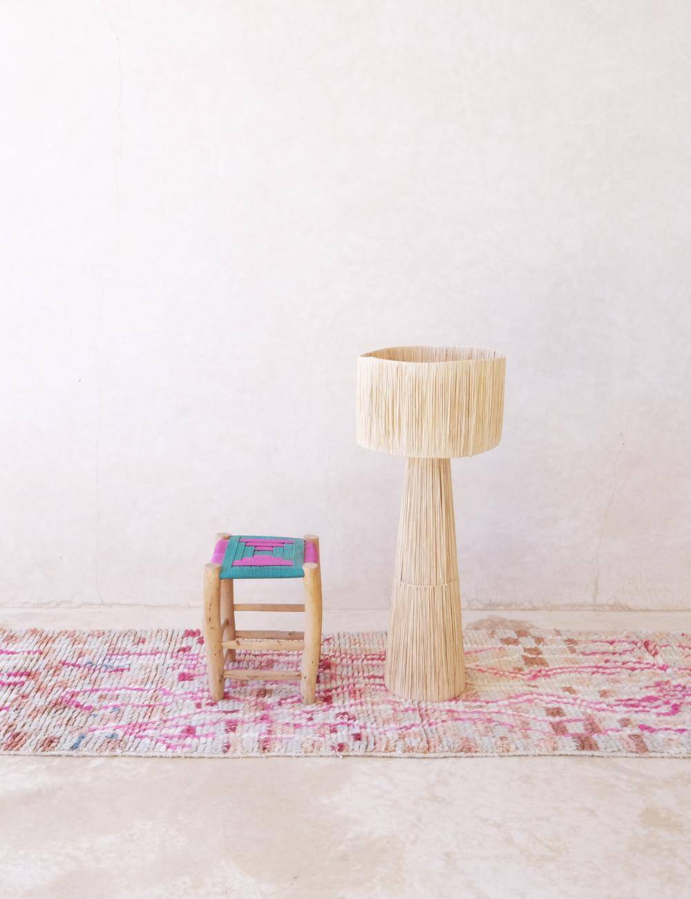 Pink Hallway Rug - 391 x 83 cm