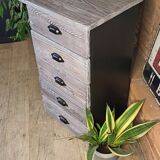Grey rag picker 5 drawers