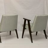 Armchair Bunny Type 300-177, 1960s antique gray fabric.