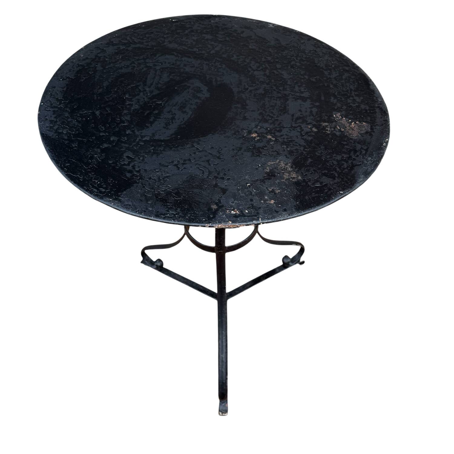 Napoleon III wrought iron pedestal table