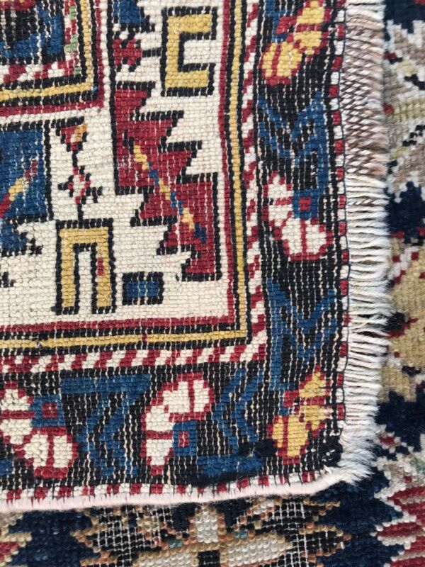 Caucasus Chirwan 19th century rug handmade 105 X 155 CM