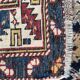 Caucasus Chirwan 19th century rug handmade 105 X 155 CM