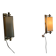 Art Deco wall lights in opaline glass and brass, 1940s, Germany