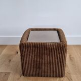 Velvet sofa end