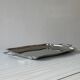 Shiny stainless steel plate