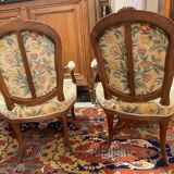 Pair of Louis XV period armchairs