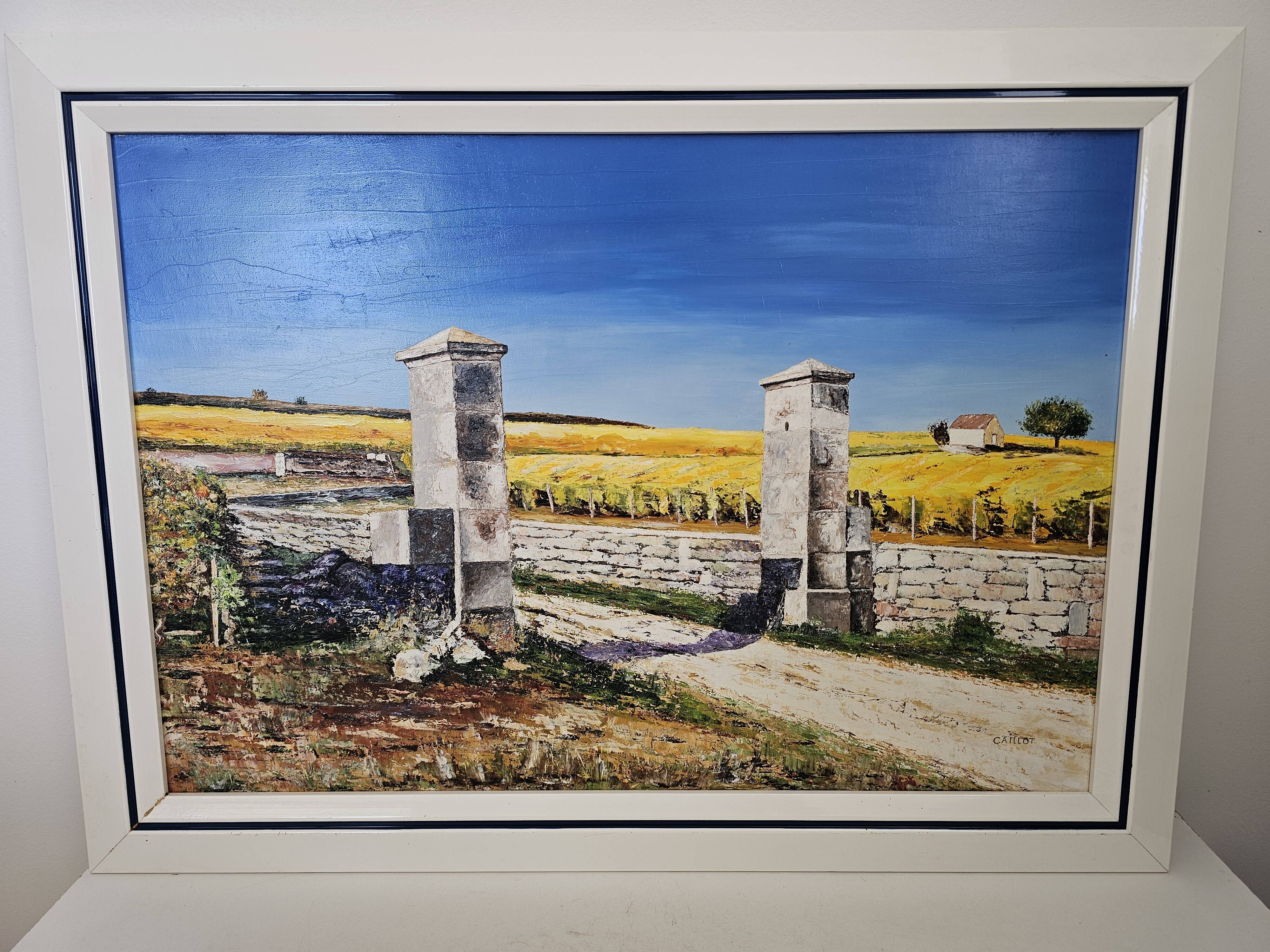Oil painting - Clos des Mouches in Beaune - Jean-François Caillot