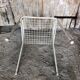 Ancien fauteuil emu rio metal blanc vintage
