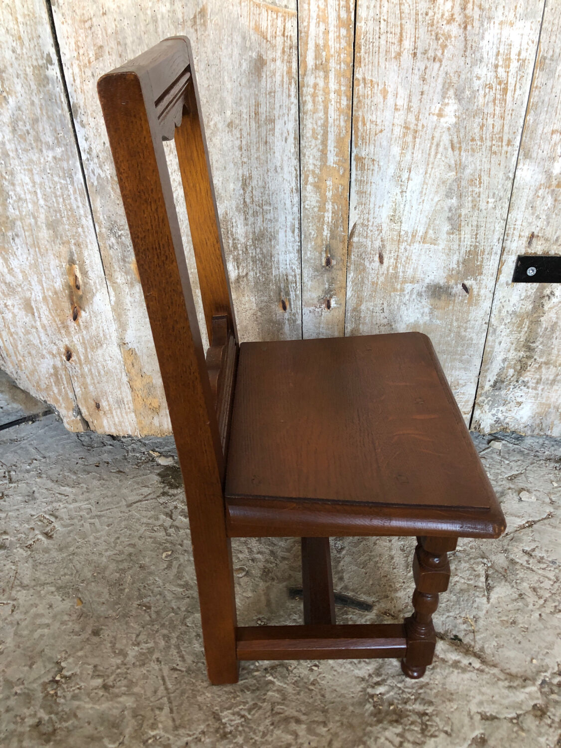 Ancienne chaise lorraine bébé enfant bois brut vintage