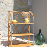 Etagère rotin vintage