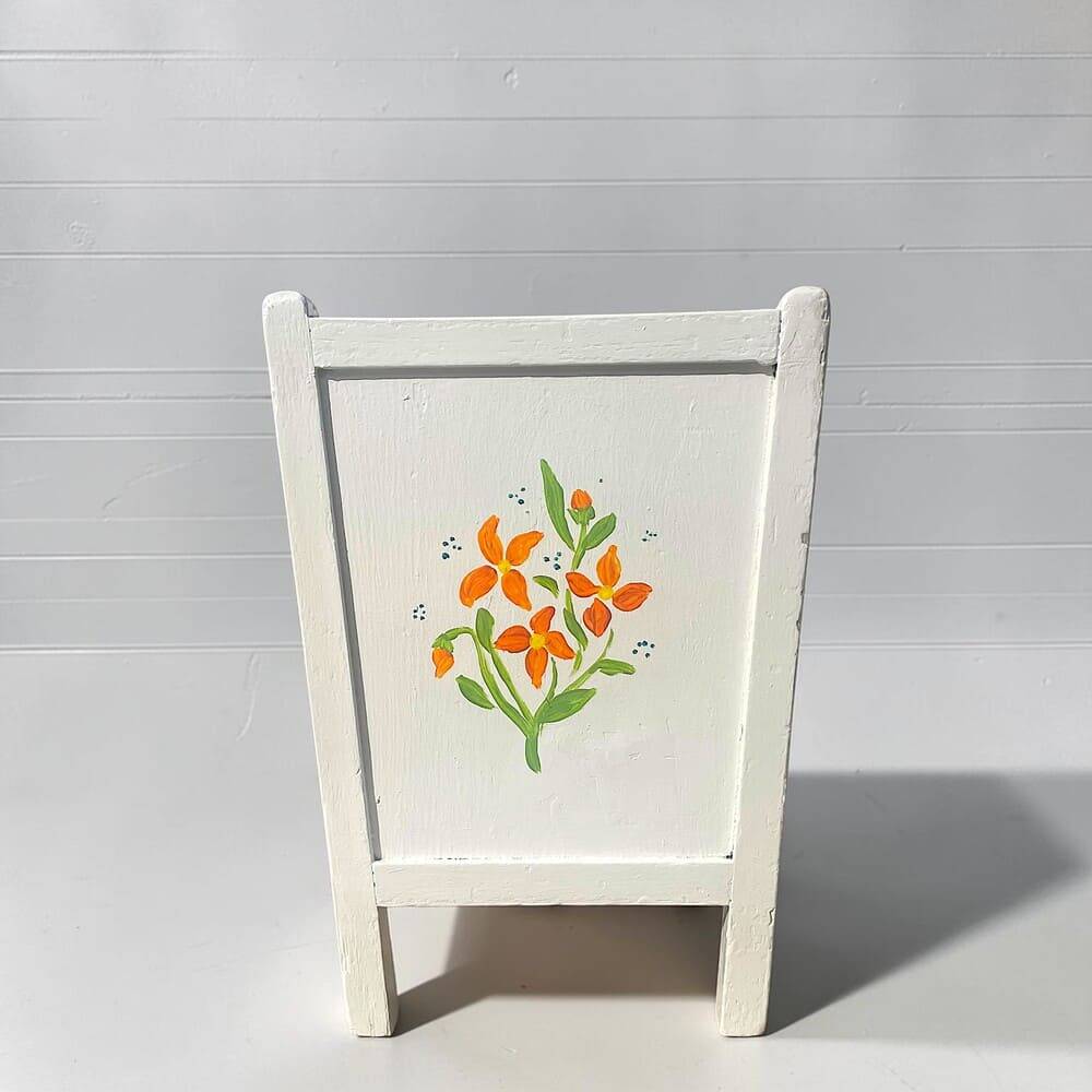 Portugese Olaio wooden hand-painted planter box