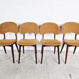 Set of 4 vintage scandinavian dining chairs, 1960s