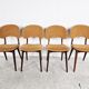 Set of 4 vintage scandinavian dining chairs, 1960s