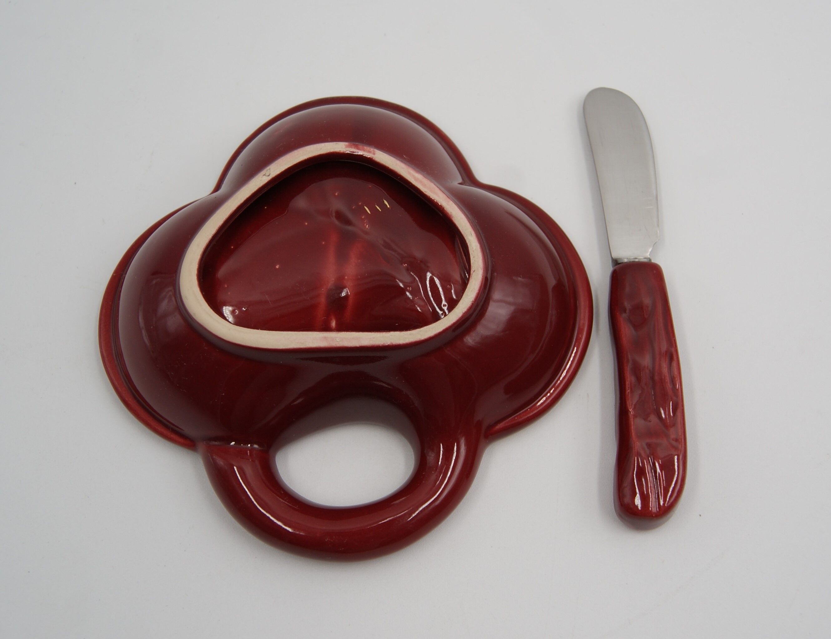 Butter maker and ceramic knife Poët Laval vintage