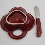 Butter maker and ceramic knife Poët Laval vintage