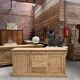 Enfilade in solid raw oak from the 19th century.