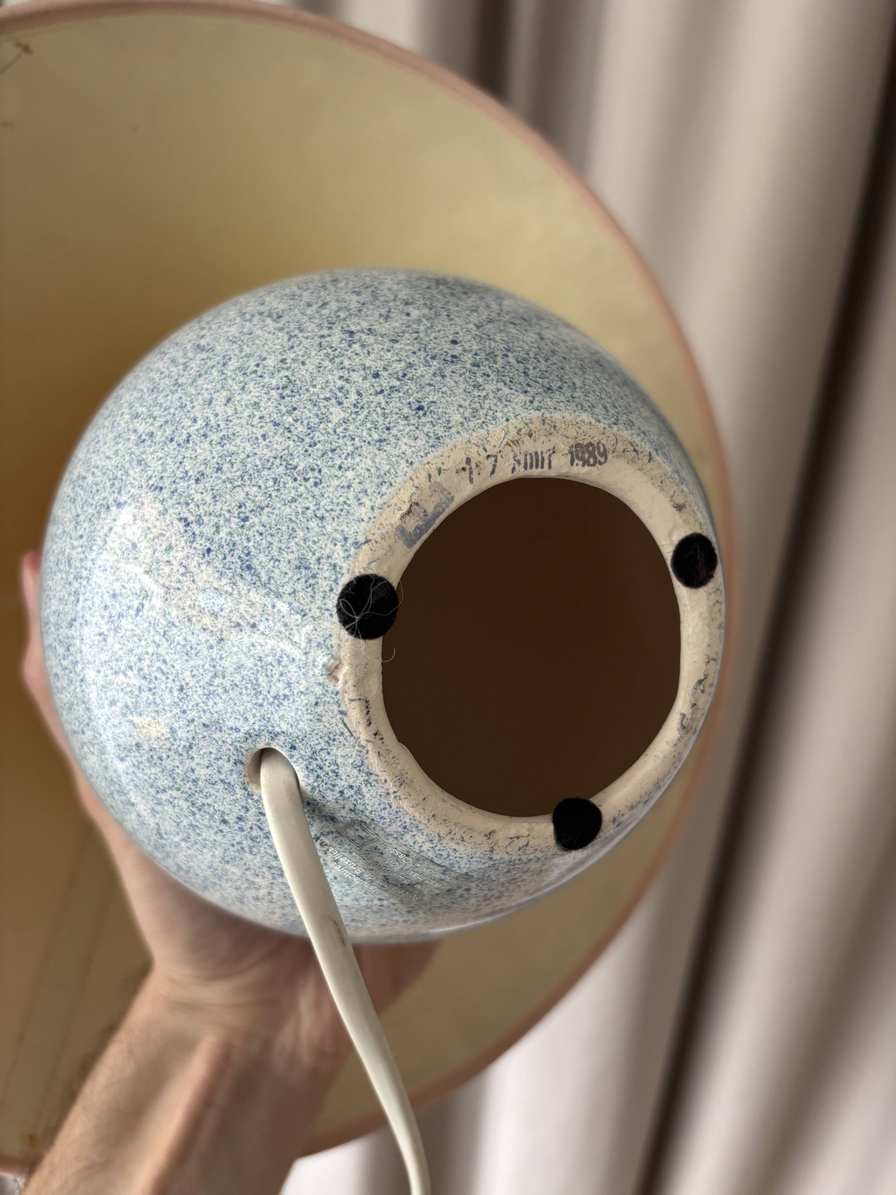 Ceramic 80's lamp