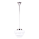 Art Deco Chandelier in Chrome-Plated Steel and Opaline Glass, Czech, 1920s