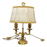 Neoclassical gilt bronze bouillote lamp, 19th century