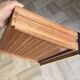 Paire de tables chevet/appoint, acajou,bois noirci,style néoclassiqu