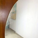 Retro mirror on wood