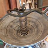 Old suspension globe glass of clichy