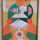 Abstract painting franco balleri 1975 oil on canvas