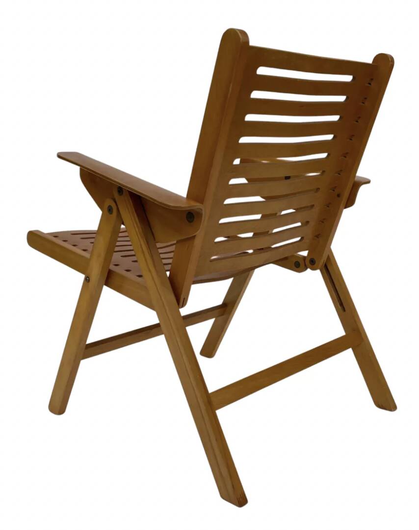 Ensemble vintage de quatre chaises pliantes Rex en contreplaqué, design Niko Kralj, 1950