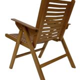 Ensemble vintage de quatre chaises pliantes Rex en contreplaqué, design Niko Kralj, 1950