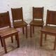 Set of 4 wooden chairs