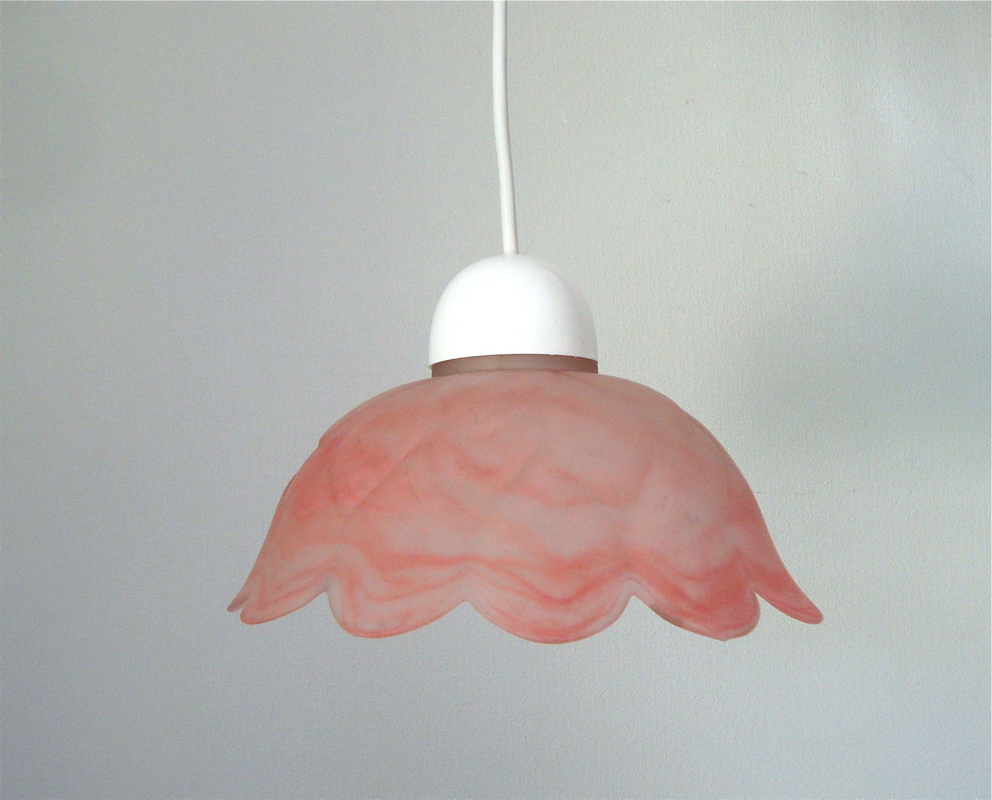 Glass hanging lamp