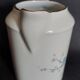Eight-cup coffee service and creamer, Limoges porcelain, monogrammed