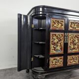 Lacquered Chinese bar cabinet