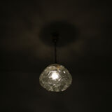 1970s pressed glass hanging lamp