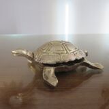 Ashtray " turtle " in brass 70s