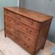Louis XVI chest of drawers in natural wood