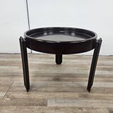 Table basse vintage Space Age en plastique foncé par Dal Vera 1970