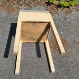 Old stool shoeshine chest / formica / 1950s