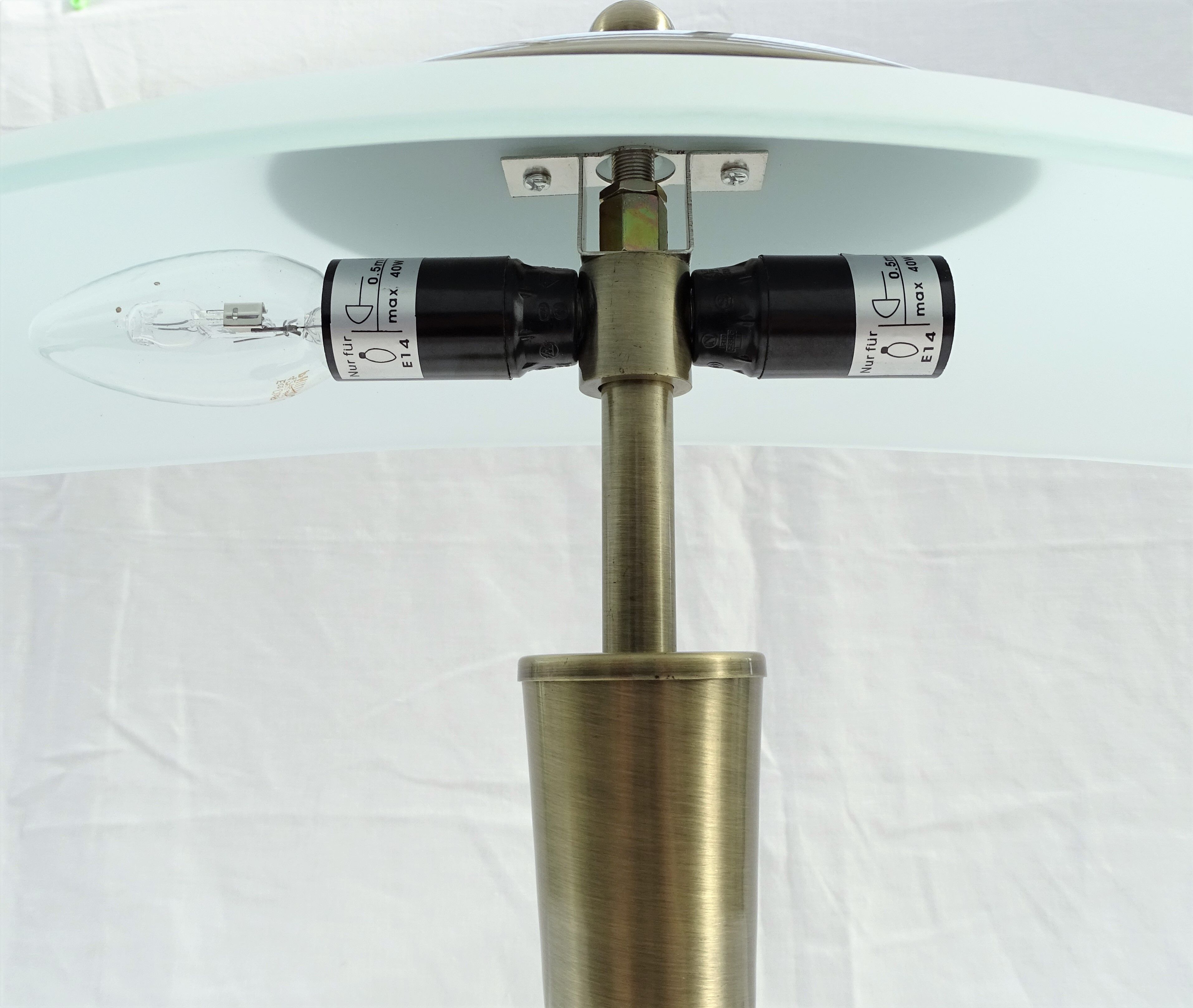 Lloytron metal and glass desk lamp