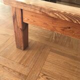 Wood and glass coffee table