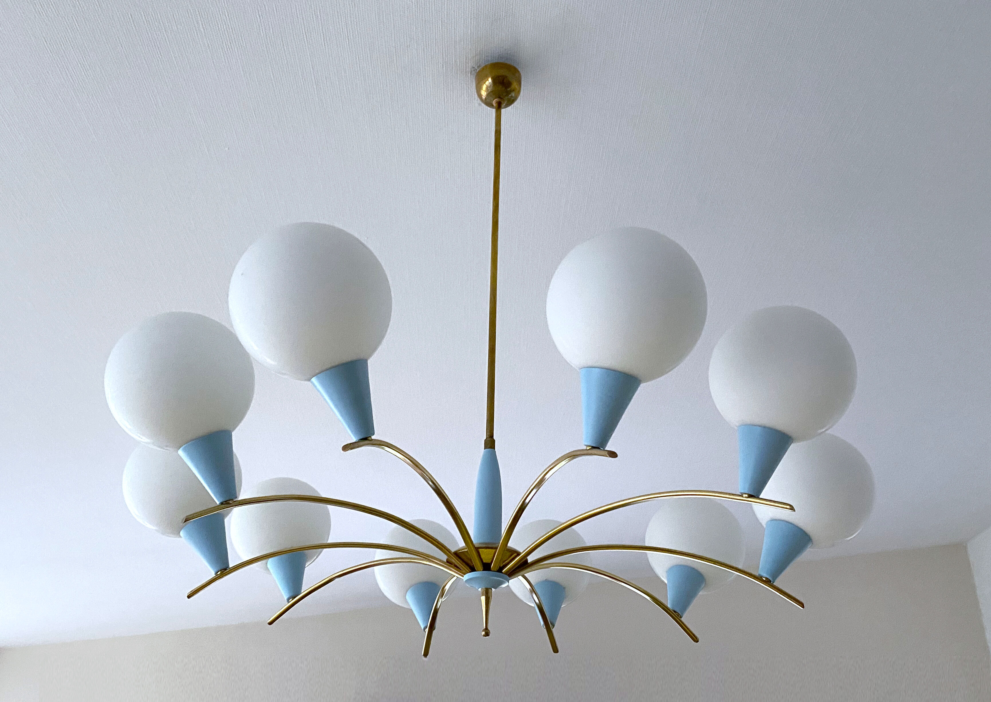 Vintage chandelier italy, 50s