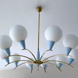 Vintage chandelier italy, 50s