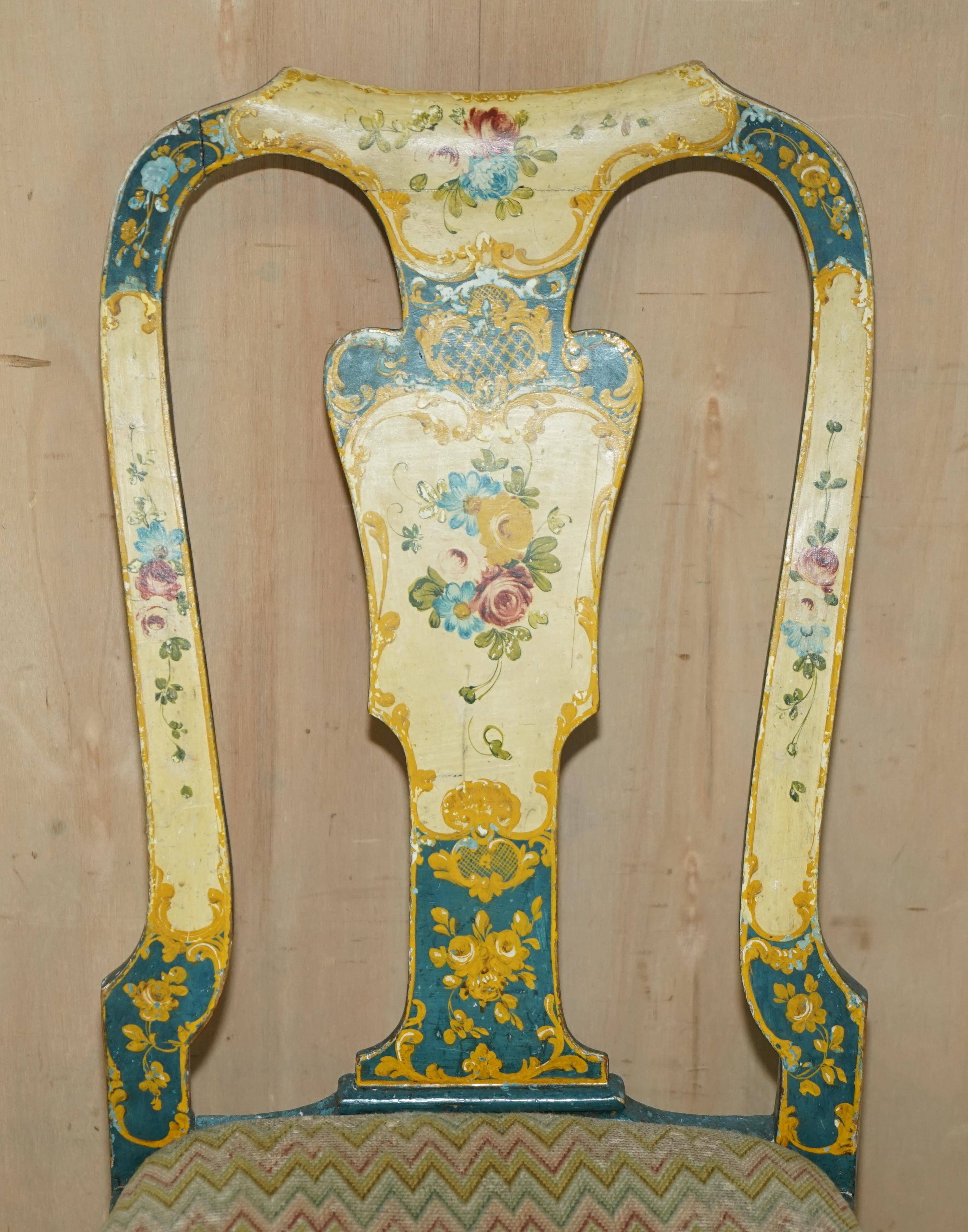 Pair of antique Regency chairs and matching table.
