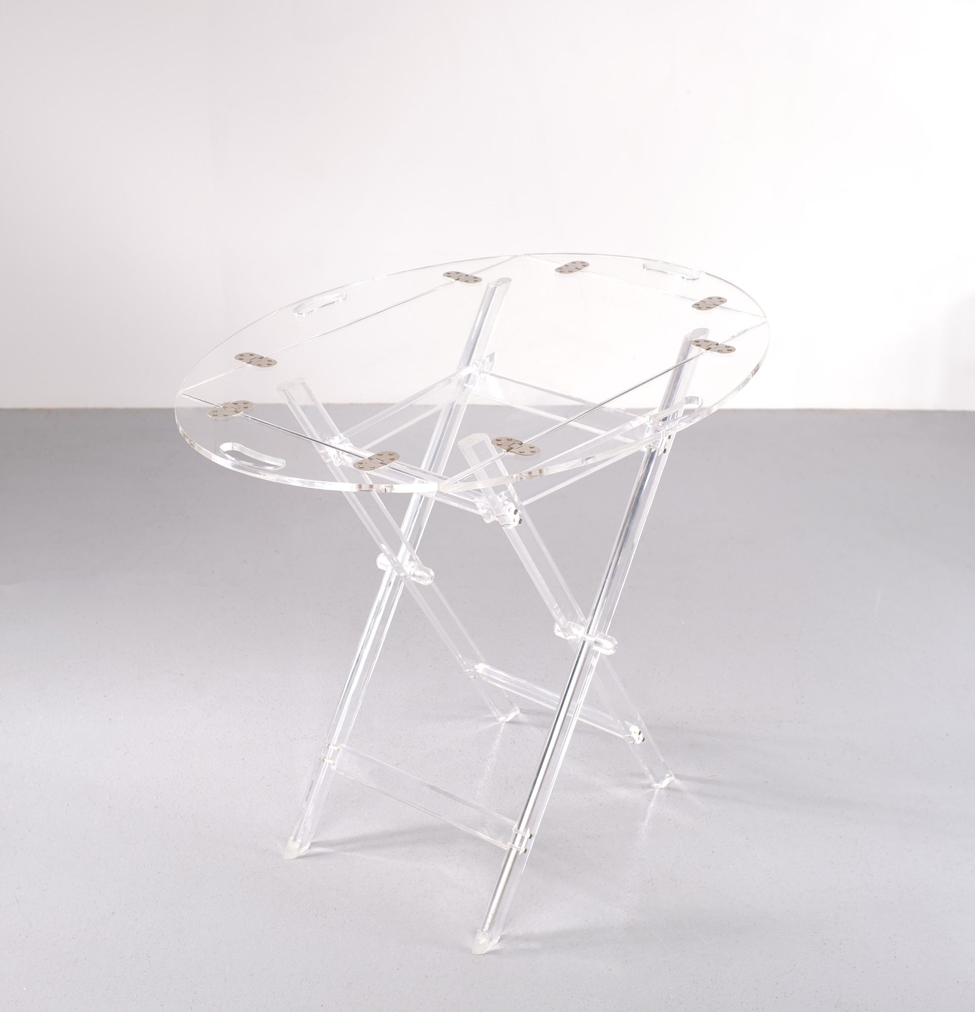 Table lucite, France, années 1970