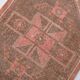 Turkish Salmon Brown Vintage Runner Rug, 91x362Cm