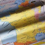 Geographic map cabinet