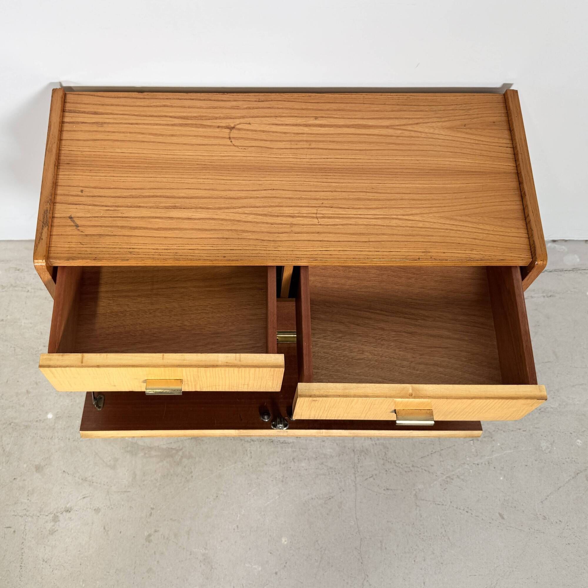 Mid-Century Modern Telephone Bench / Small Sideboard