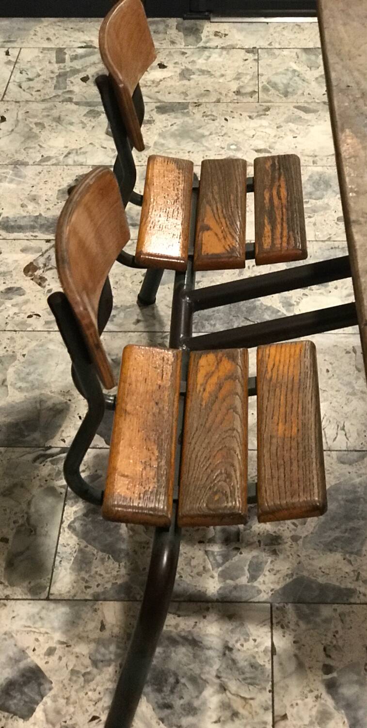 Vintage double school desk