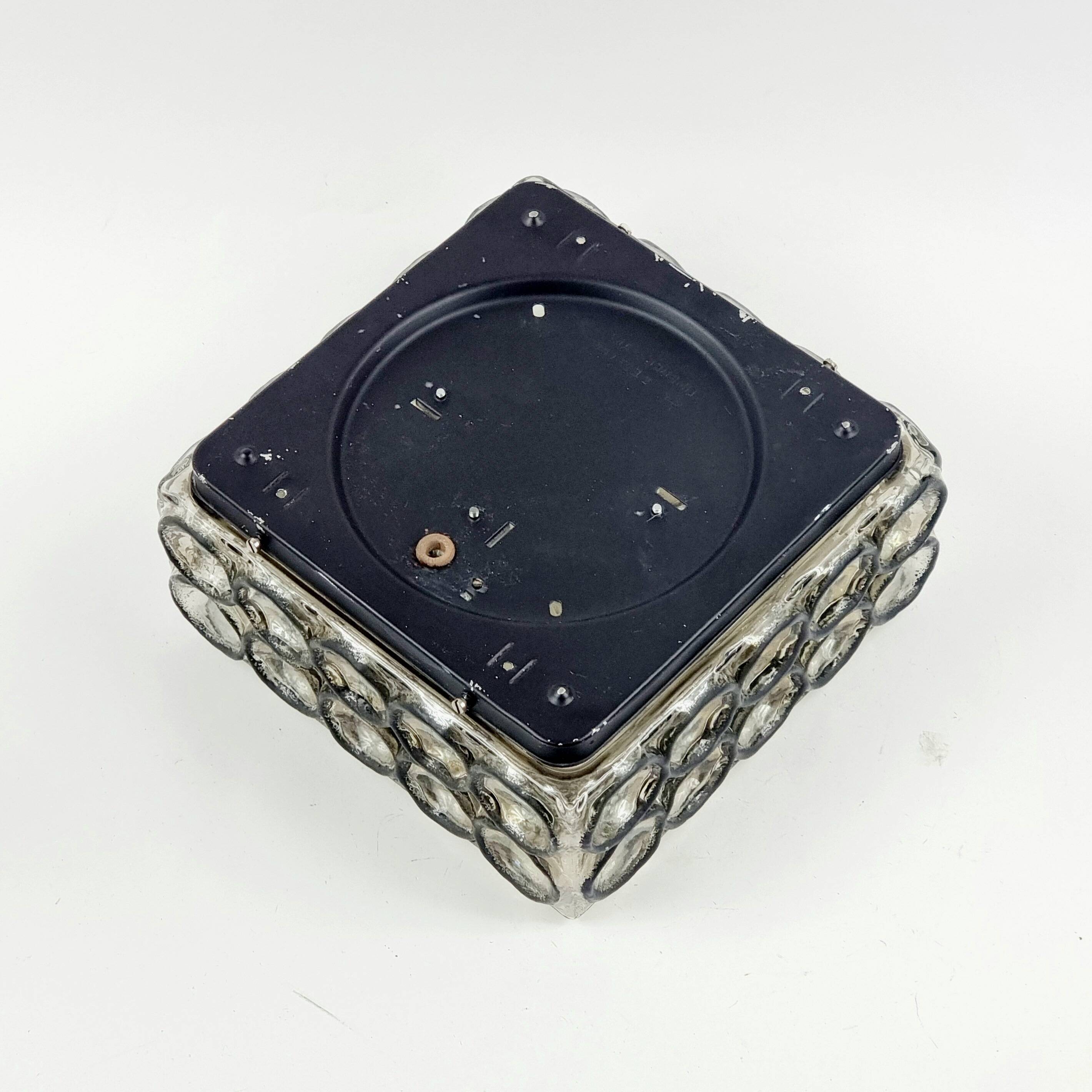 Pair of Mid-Century Modern Glass Ceiling Lights from Limburg, 1960s/1970s